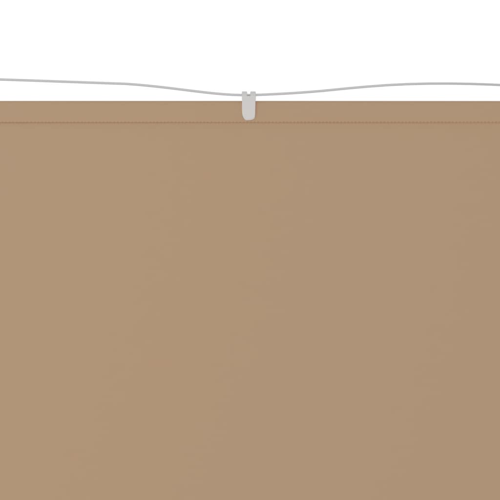 vidaXL Вертикален сенник, таупе, 60x270 см, оксфорд плат