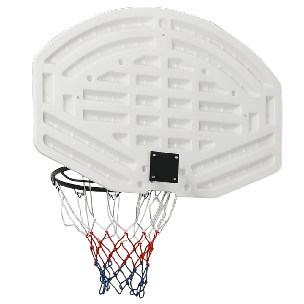 vidaXL Баскетболно табло бяло 90x60x2 см полиетилен