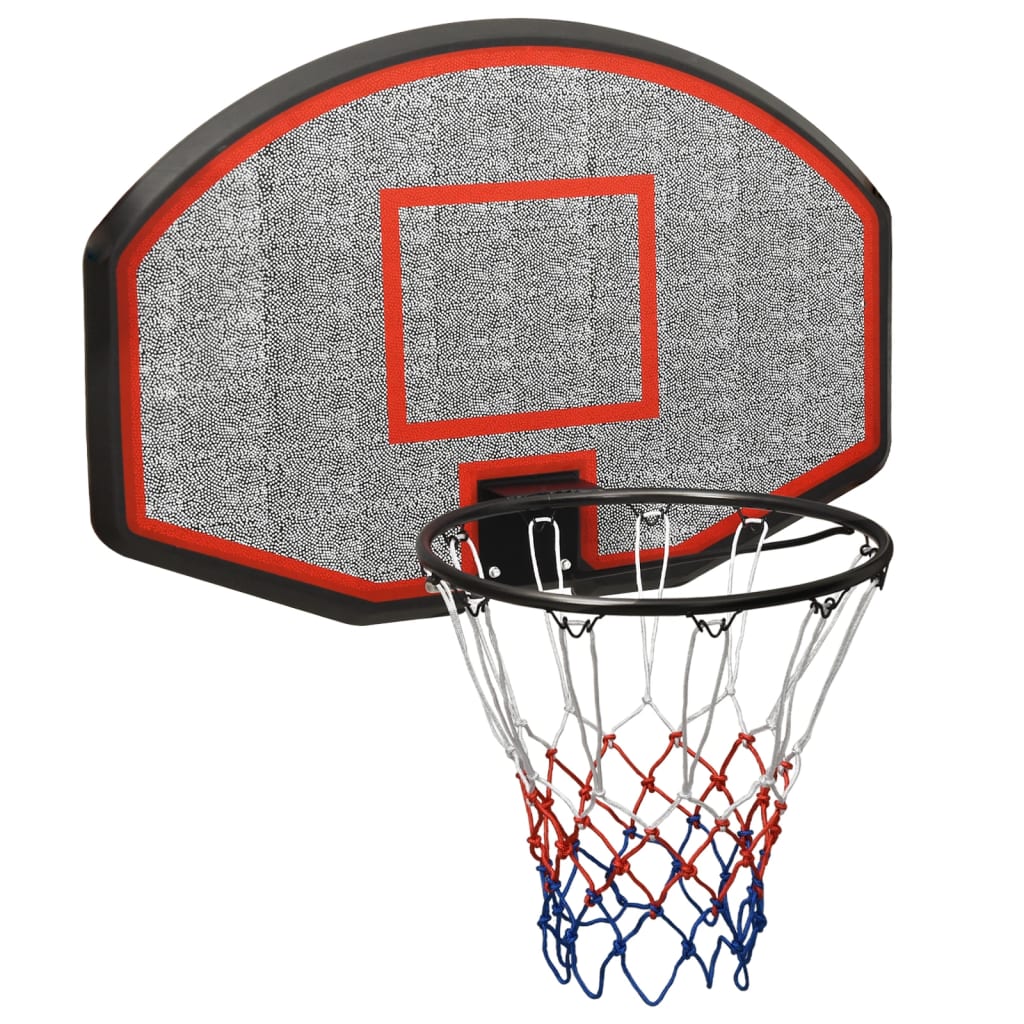 vidaXL Баскетболно табло черно 90x60x2 см полиетилен