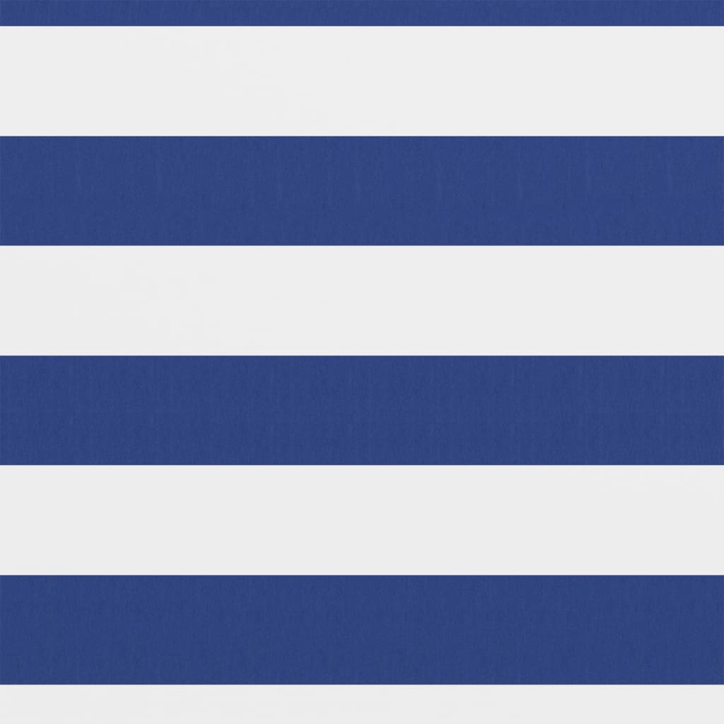vidaXL Балконски параван, бяло и синьо, 75x600 см, оксфорд плат