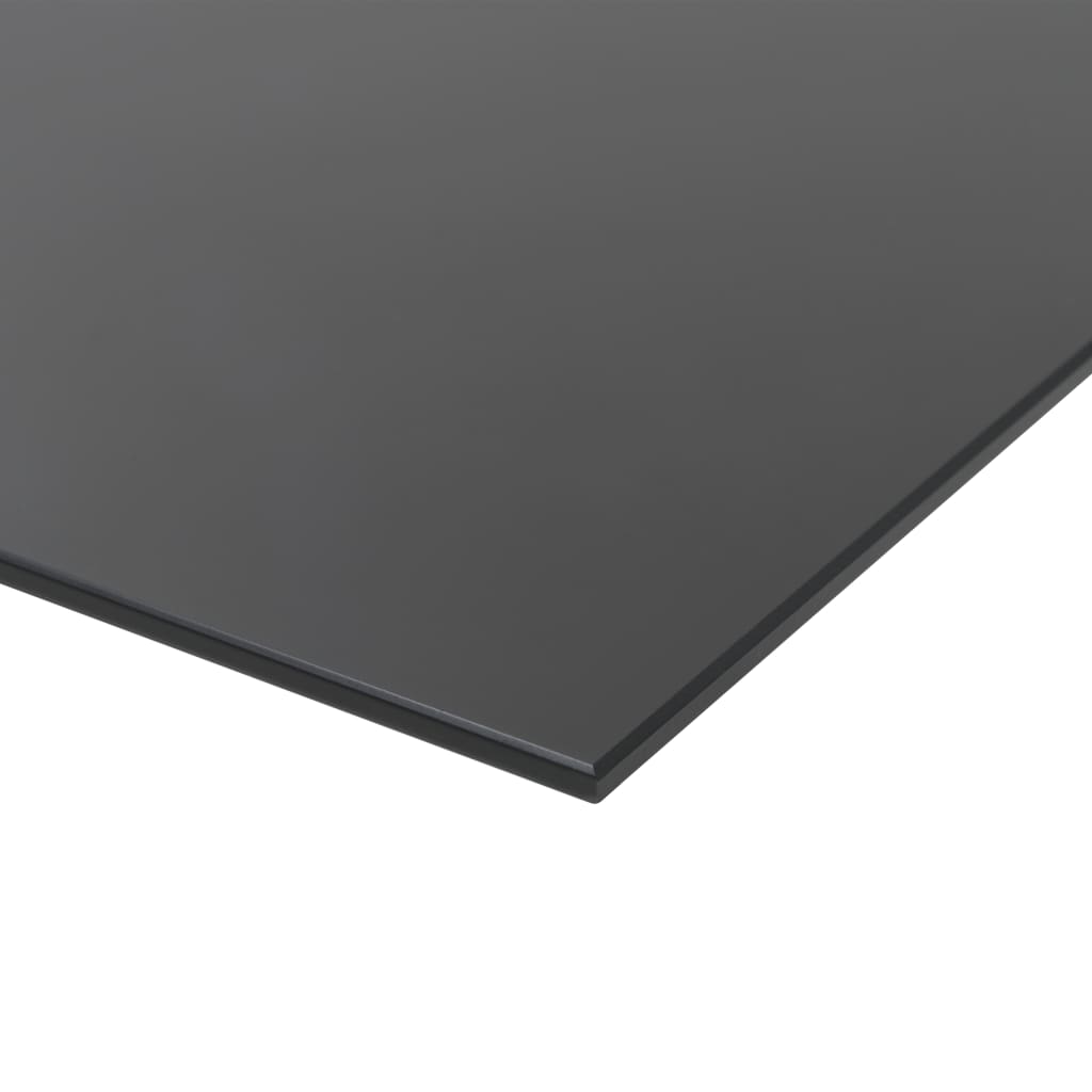 vidaXL Черна магнитна дъска за монтаж на стена, стъклена, 60x40 см