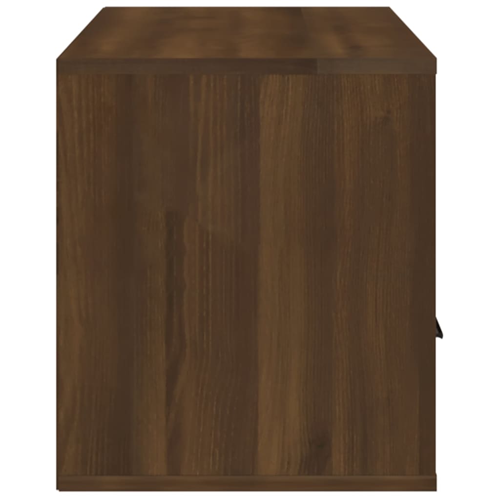 vidaXL ТВ шкаф, кафяв дъб, 100x35x40 см, инженерно дърво