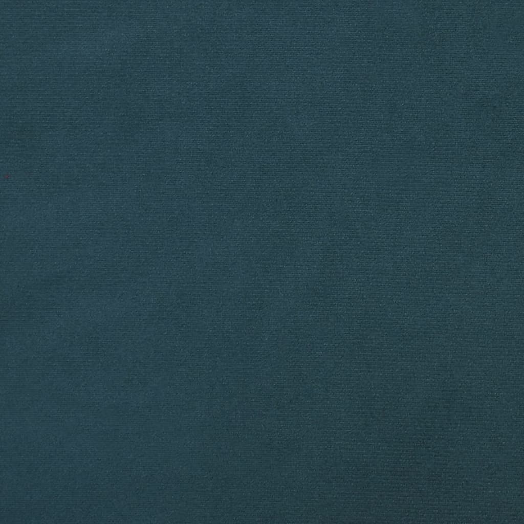 vidaXL Табуретка, синя, 78x56x32 см, кадифе