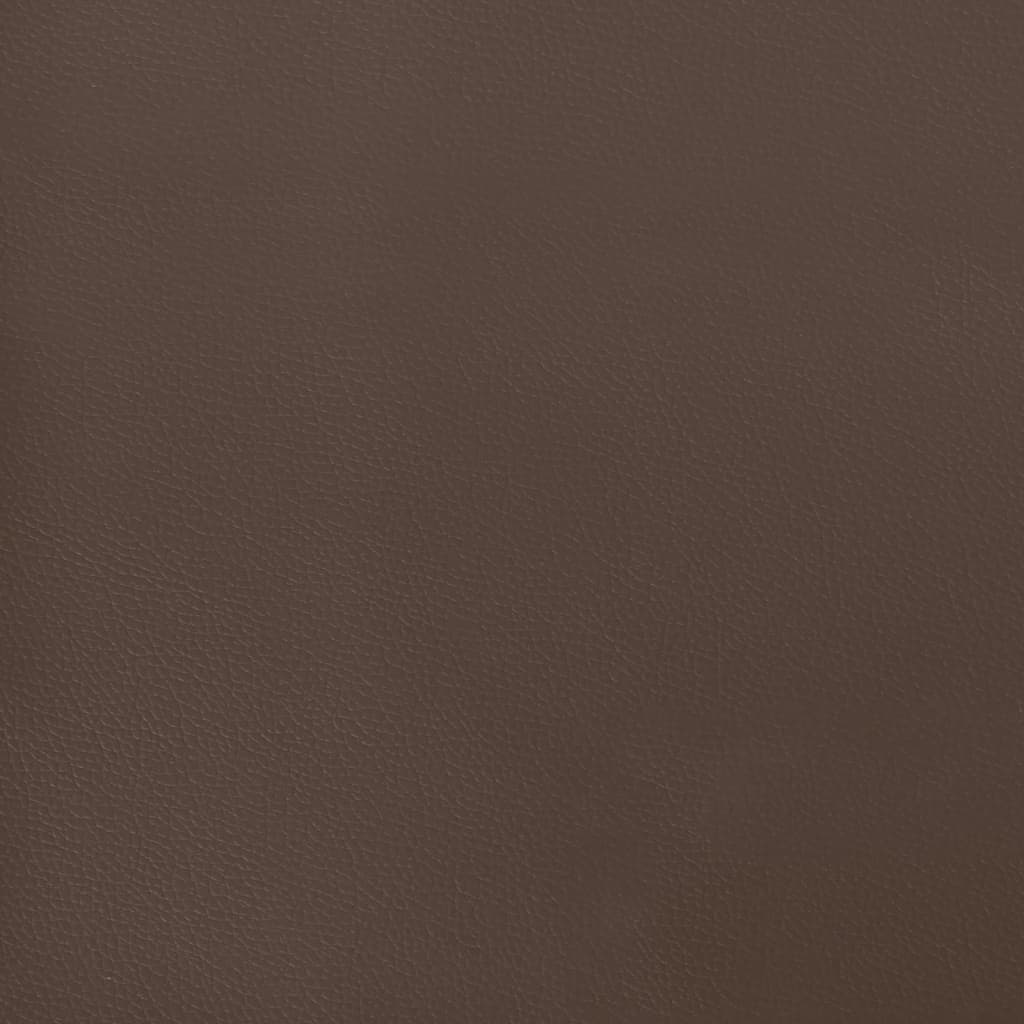 vidaXL Горна табла с уши, кафява, 147x23x118/128 см, изкуствена кожа