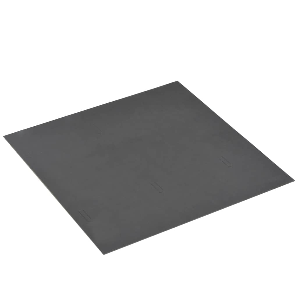 vidaXL Самозалепващи подови дъски от PVC, 5,11 м², черни с шарки