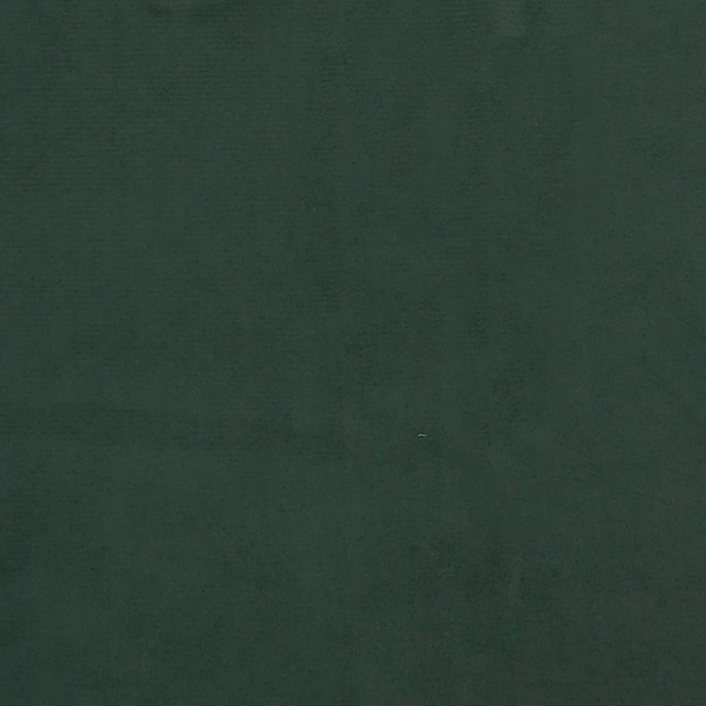 vidaXL Горна табла за легло, тъмнозелена, 80x7x78/88 см, кадифе