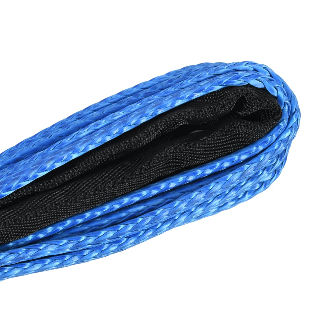 vidaXL Въже за лебедка, синьо, 9 мм х 26 м