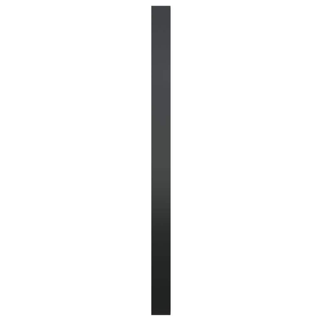 vidaXL Стенно огледало, черно, 50 см