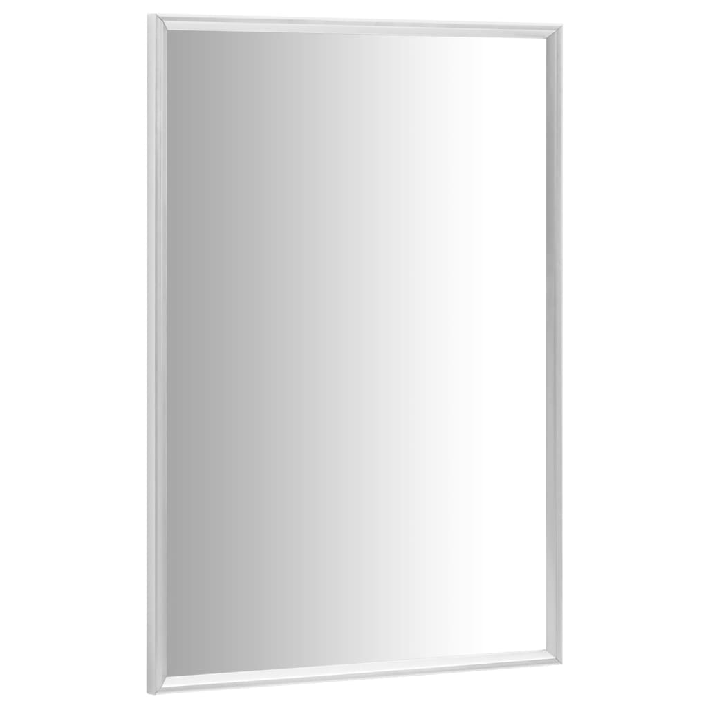 vidaXL Огледало, сребристо, 60x40 см