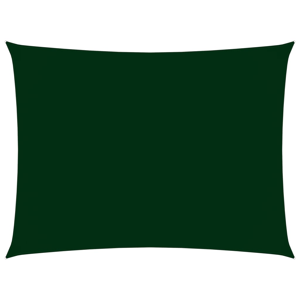 vidaXL Платно-сенник, Оксфорд текстил, правоъгълно, 6x7 м, тъмнозелено