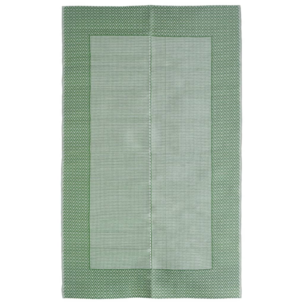 vidaXL Килим за открито, зелен, 120x180 см, PP