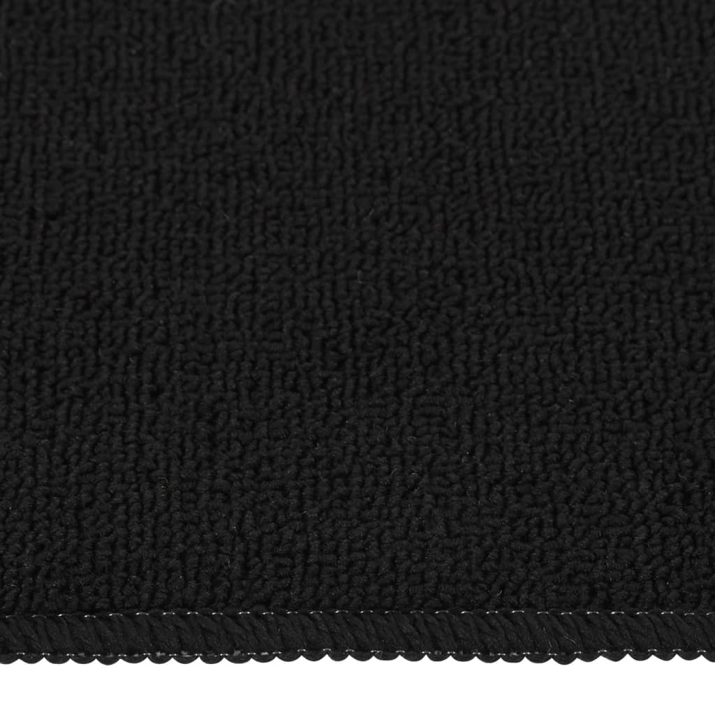 vidaXL Противоплъзгащи стелки за стълби, 15 бр, 75x20 см, черни
