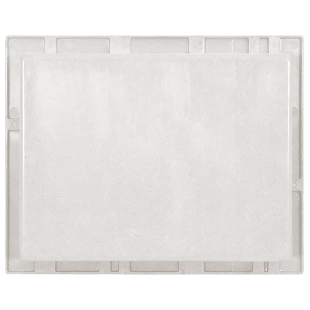 vidaXL Ниша за баня, матово бяло, 41x51x10 см