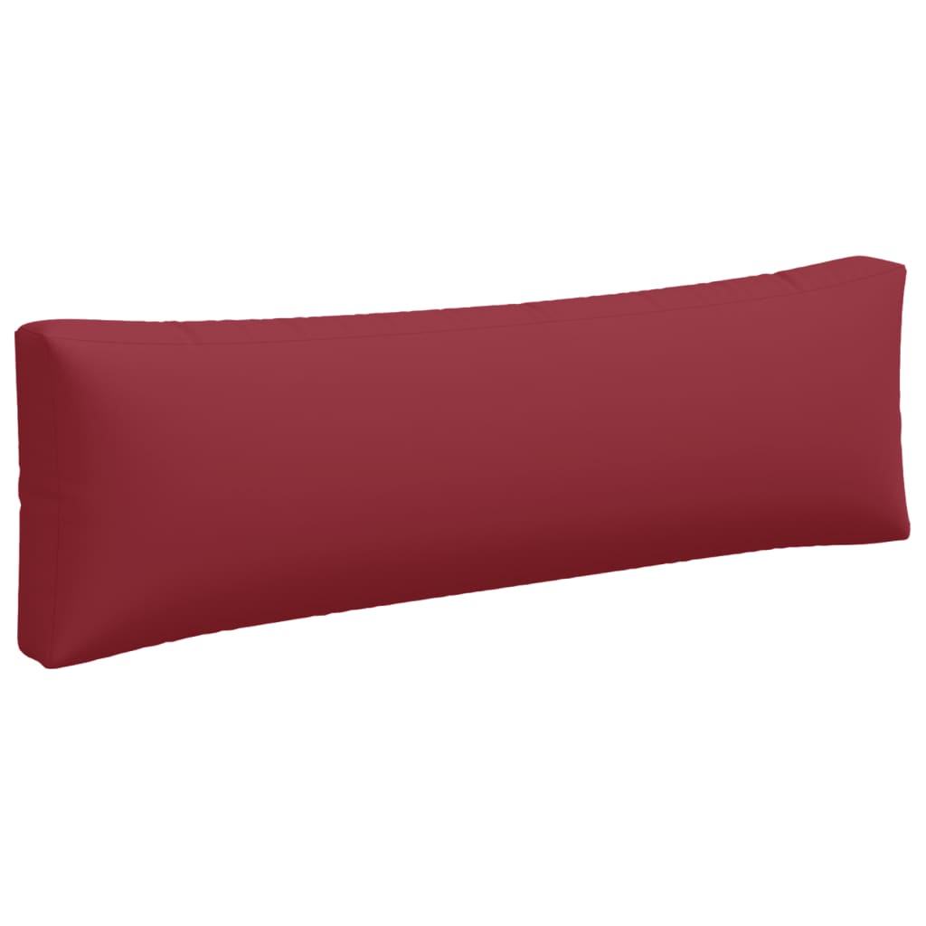 vidaXL Палетни възглавници, 3 бр, червени, текстил