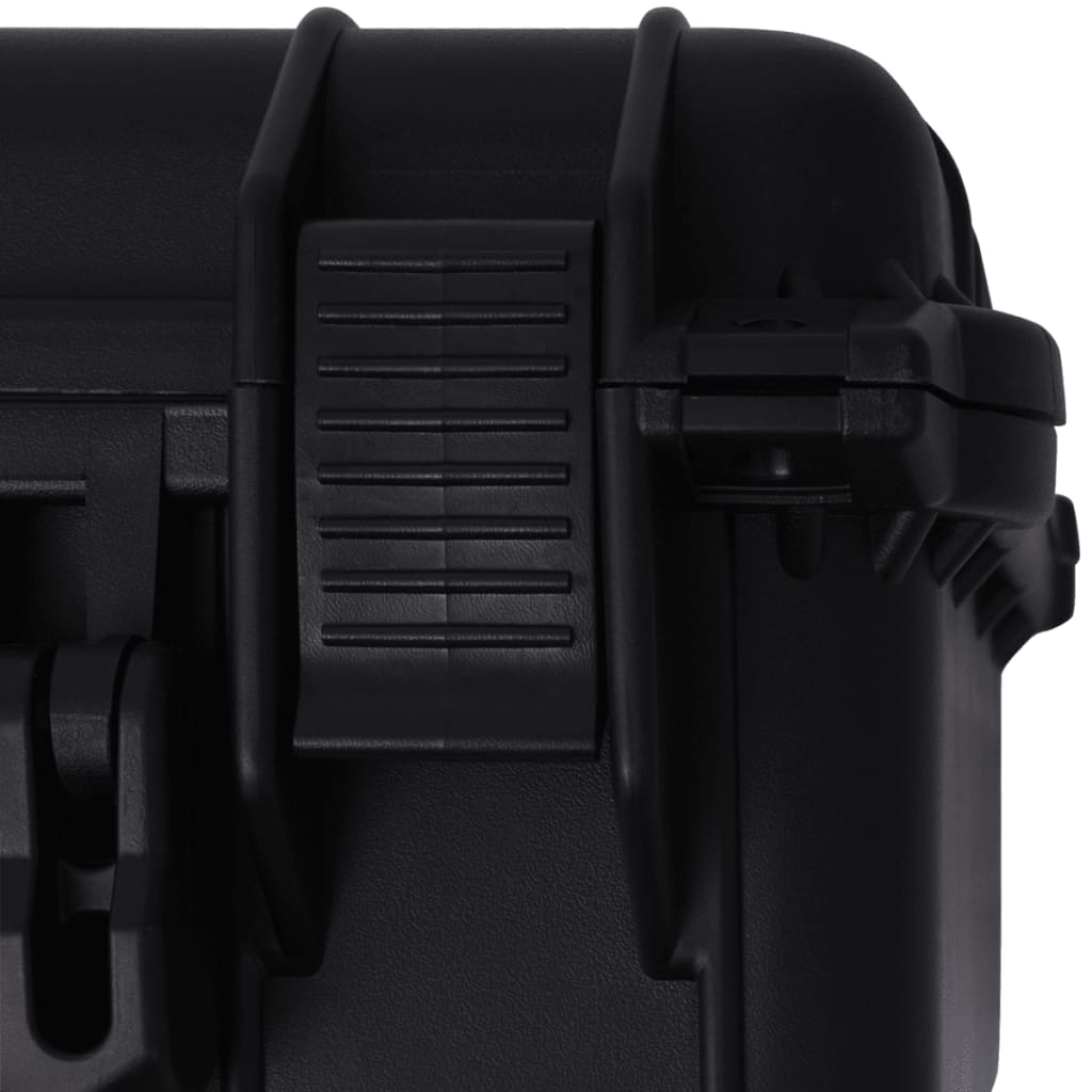 vidaXL Защитен куфар за оборудване, 35x29,5x15 cм, черен