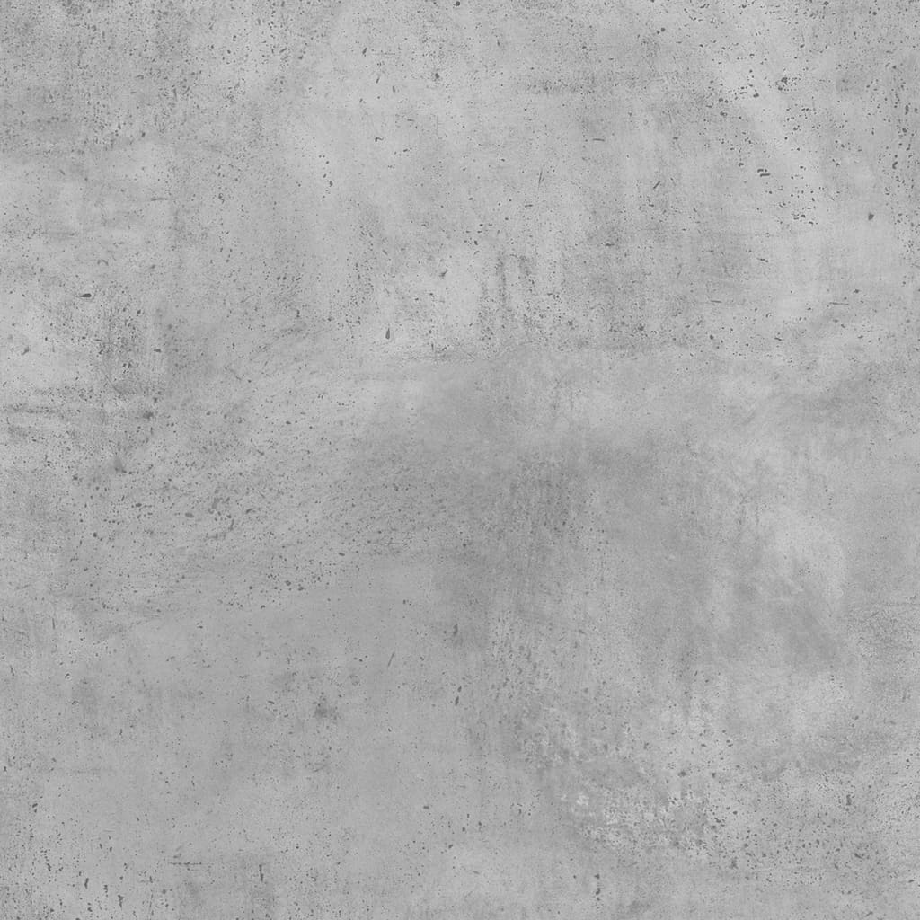 vidaXL Нощно шкафче с метални крака, бетонно сиво, 40x35x69 см