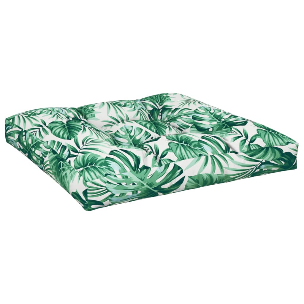 vidaXL Палетна възглавница, на листа, 80x80x12 см, текстил