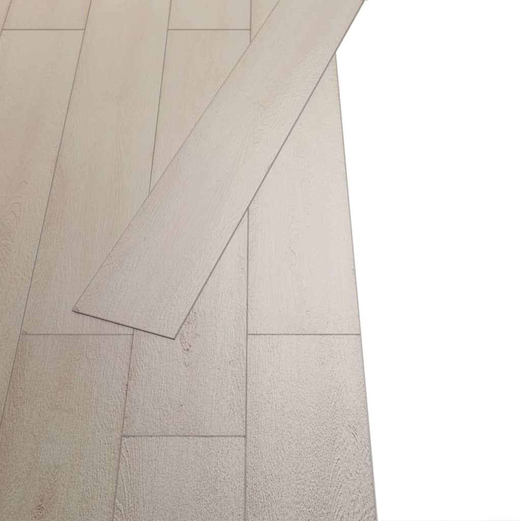 vidaXL Самозалепващи подови дъски от PVC 5,21 м² 2 мм кафяв дъб