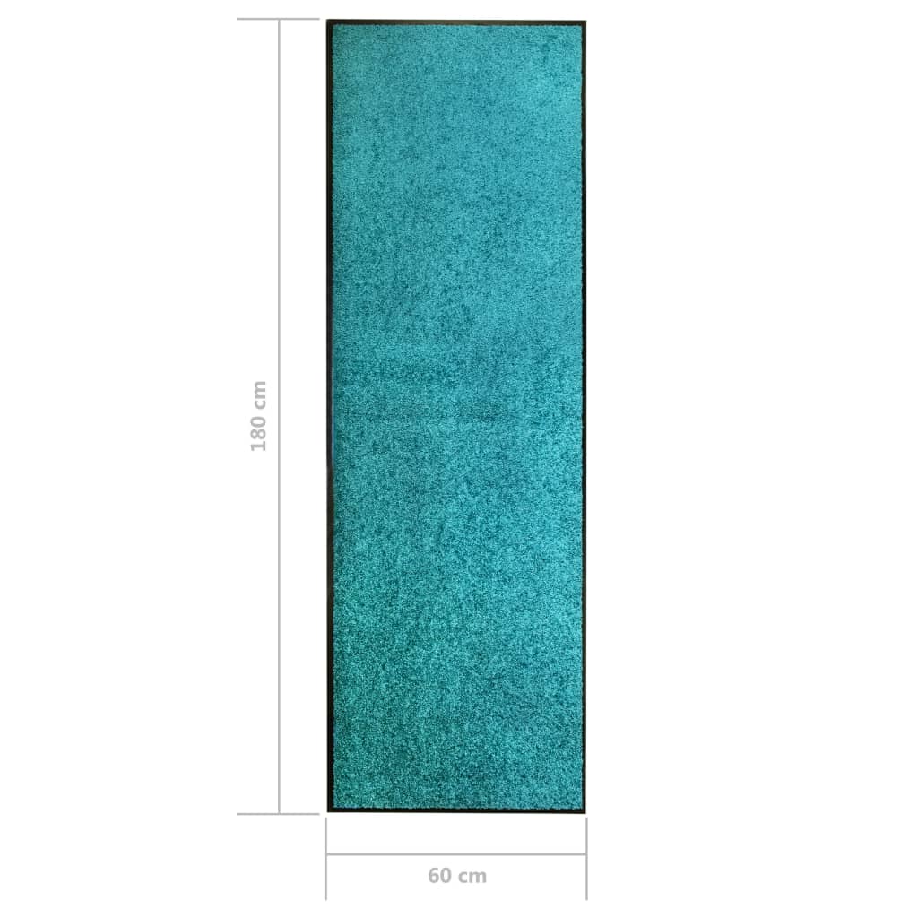 vidaXL Перима изтривалка, синьо-зелена, 60x180 см