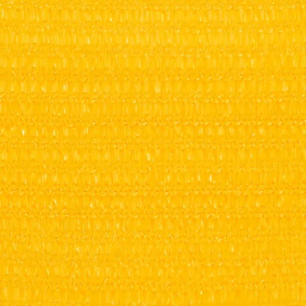 vidaXL Платно-сенник, 160 г/м², жълто, 3x4x5 м, HDPE