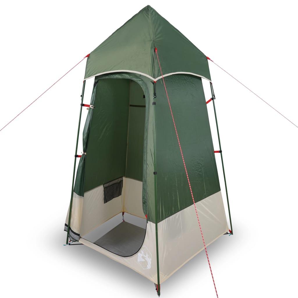 vidaXL Палатка за тоалетна, зелена, водоустойчива