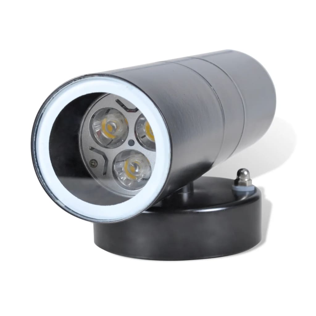 LED лампа от неръждаема стомана, черна, GU10