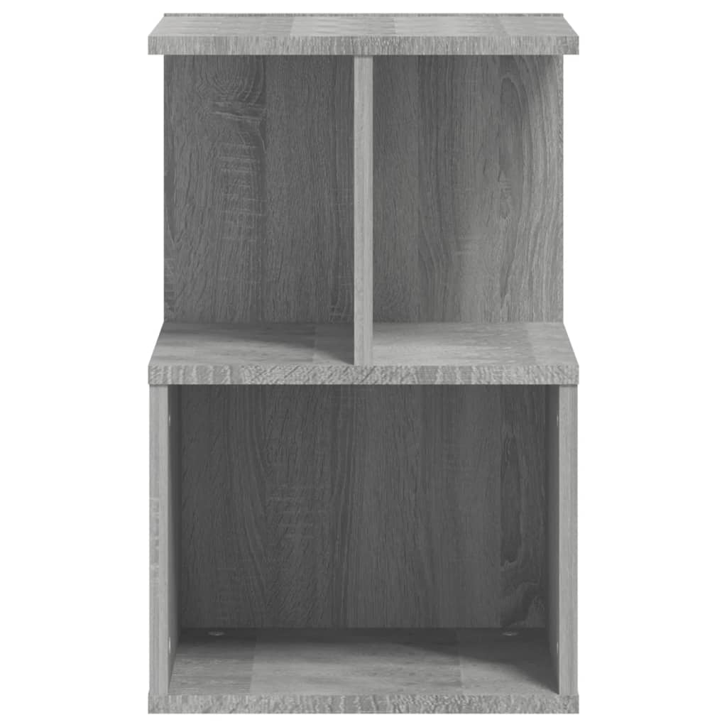 vidaXL Нощно шкафче, сив сонома, 35x35x55 см, инженерно дърво