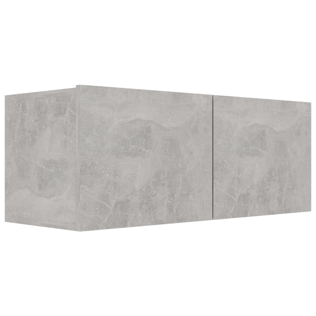 vidaXL ТВ шкаф, бетонно сив, 80x30x30 см, ПДЧ
