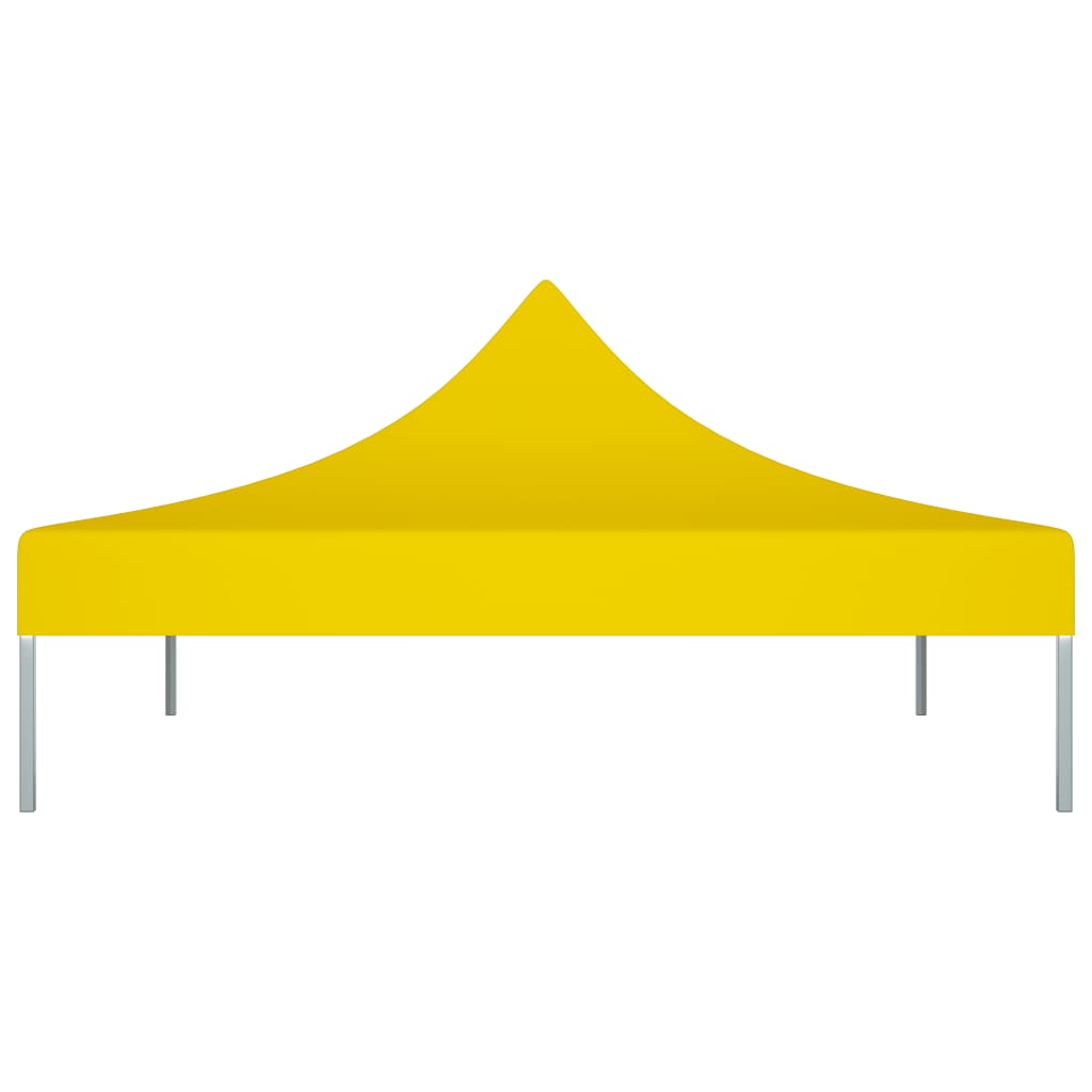 vidaXL Покривало за парти шатра, 2x2 м, жълто, 270 г/м²