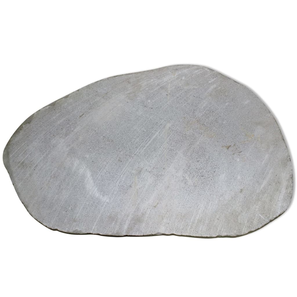vidaXL Градински плочни камъни за пътека, 3 бр, речен камък