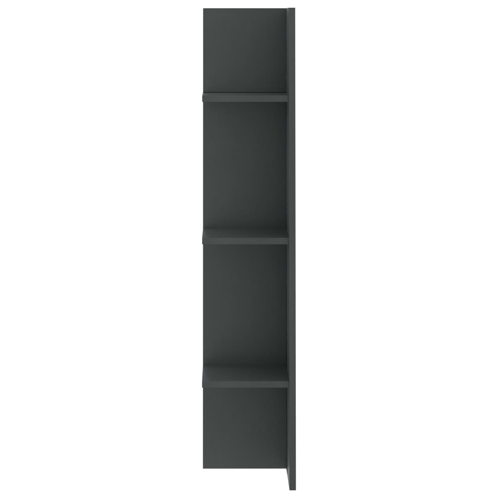 vidaXL ТВ шкаф, сив, 152x22x113 см, ПДЧ
