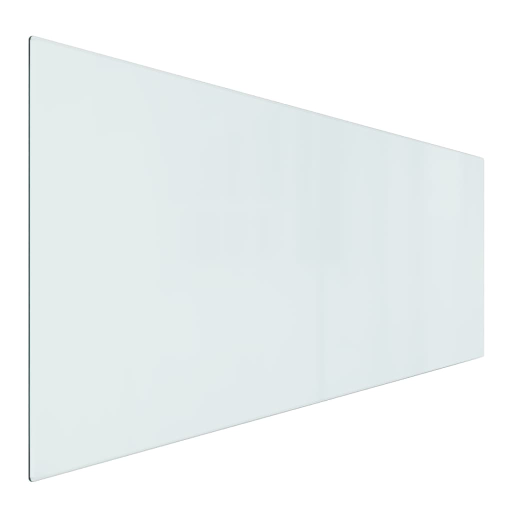vidaXL Стъклена подложка за камина, правоъгълна, 120x50 см