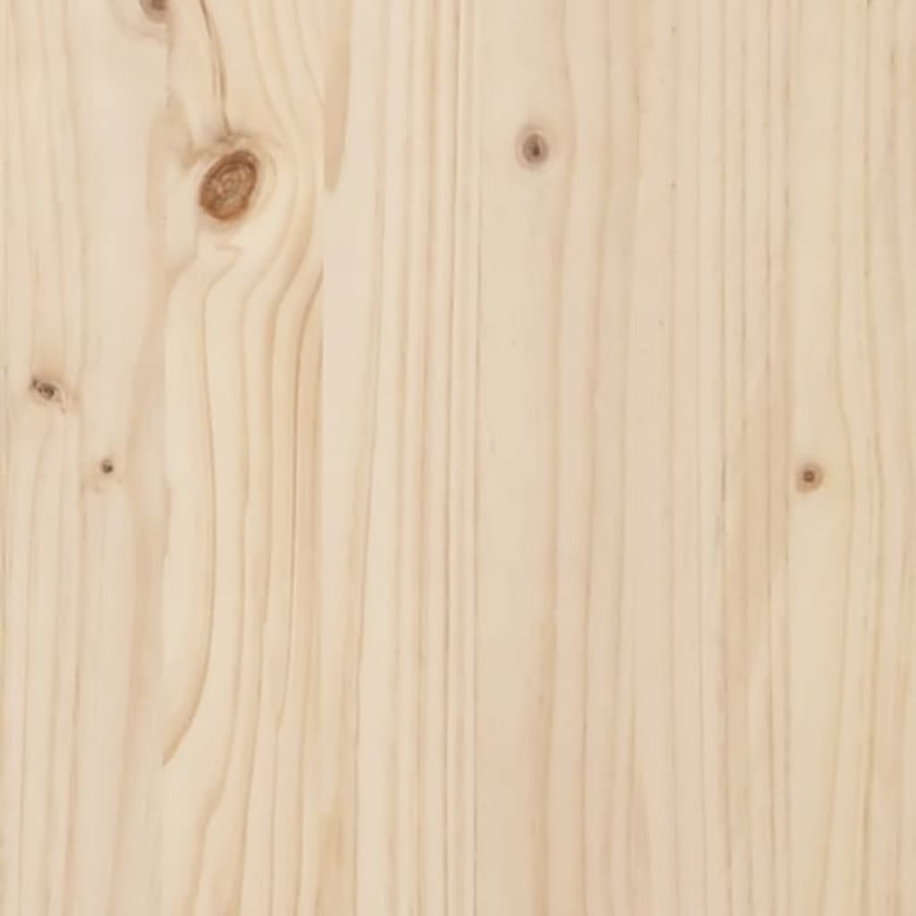 vidaXL Нощно шкафче, 40x34x55 см, борово дърво масив