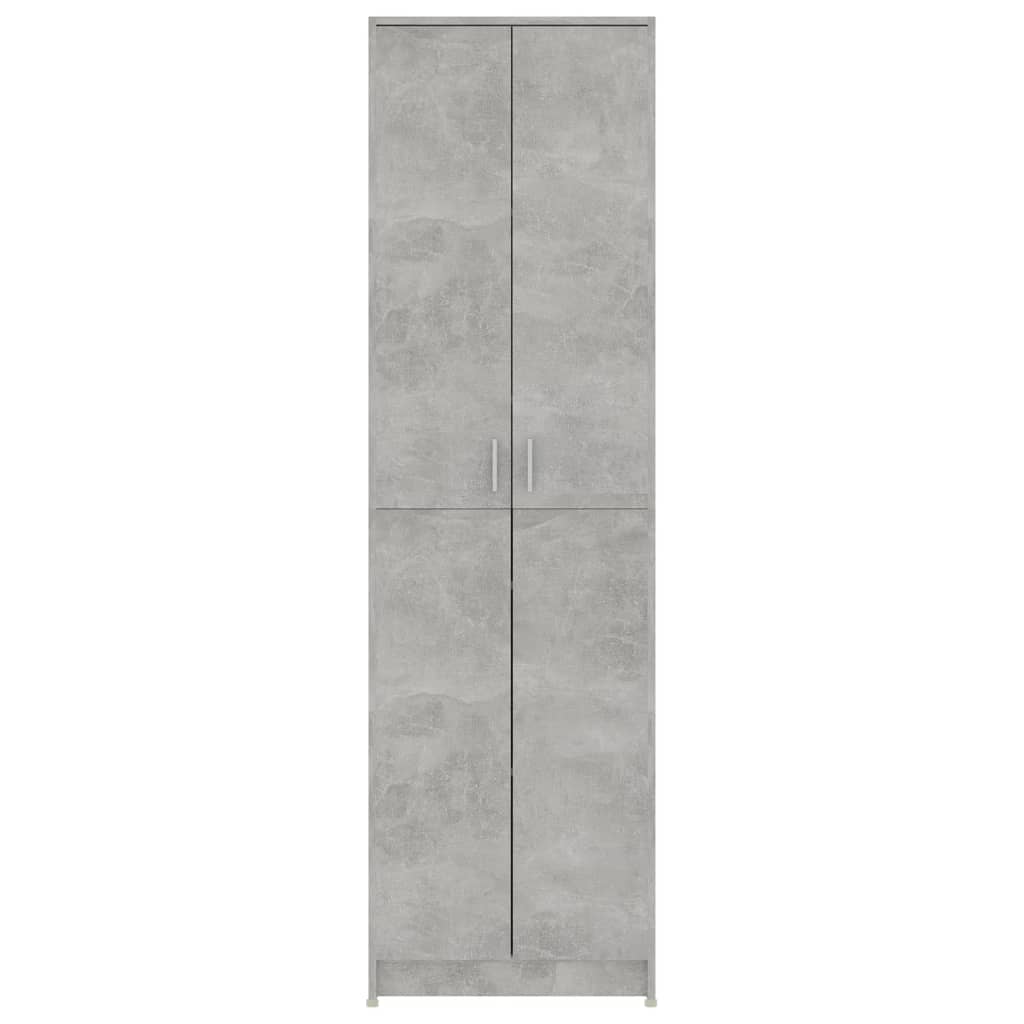 vidaXL Гардероб за антре, бетонно сив, 55x25x189 см, ПДЧ