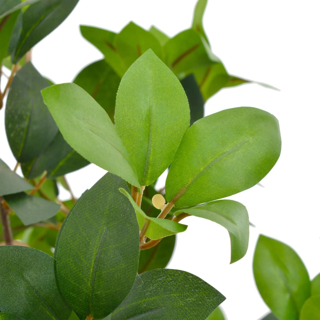 vidaXL Изкуствено растение лаврово дърво със саксия, зелено, 90 см