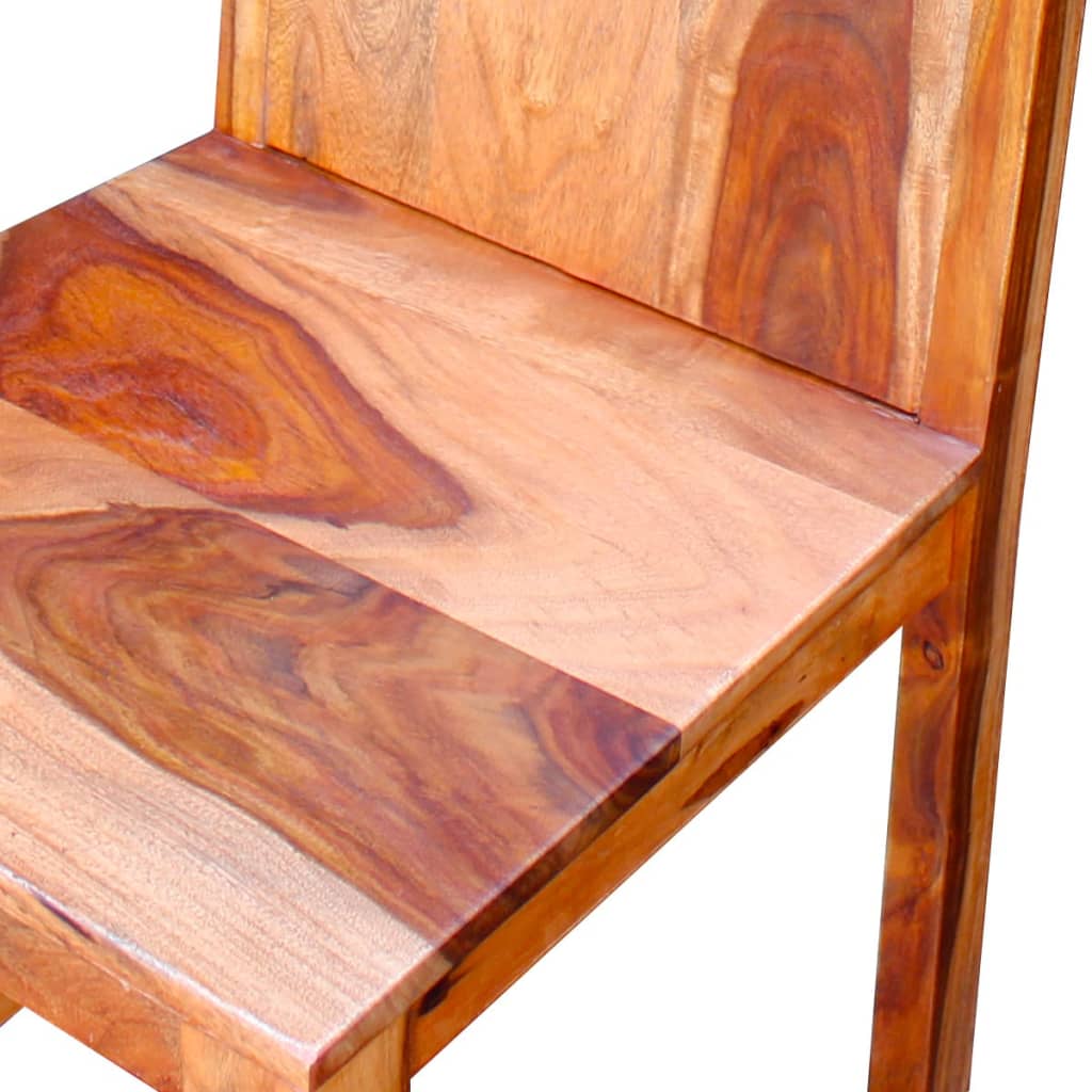 vidaXL Трапезни столове, 2 бр, твърдо шишамово дърво