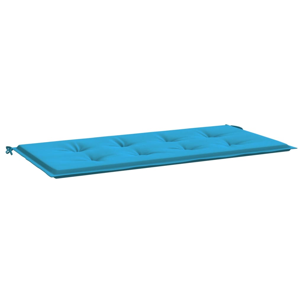 vidaXL Възглавница за градинска пейка синя 120x50x3 см оксфорд плат