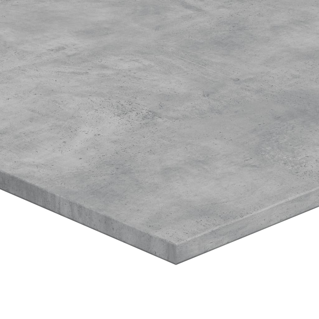 vidaXL Рафтове за етажерка, 4 бр, бетонно сиви, 100x50x1,5 см, ПДЧ