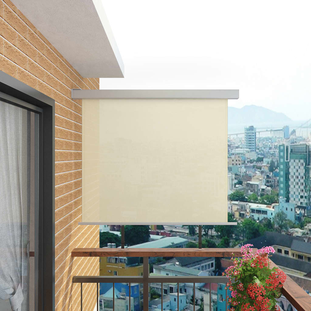 vidaXL Вертикална тента за балкон мултифункционална 150х200 см кремава