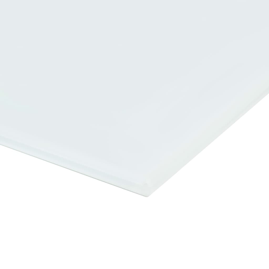 vidaXL Бяла магнитна дъска за монтаж на стена, стъклена, 60x40 см