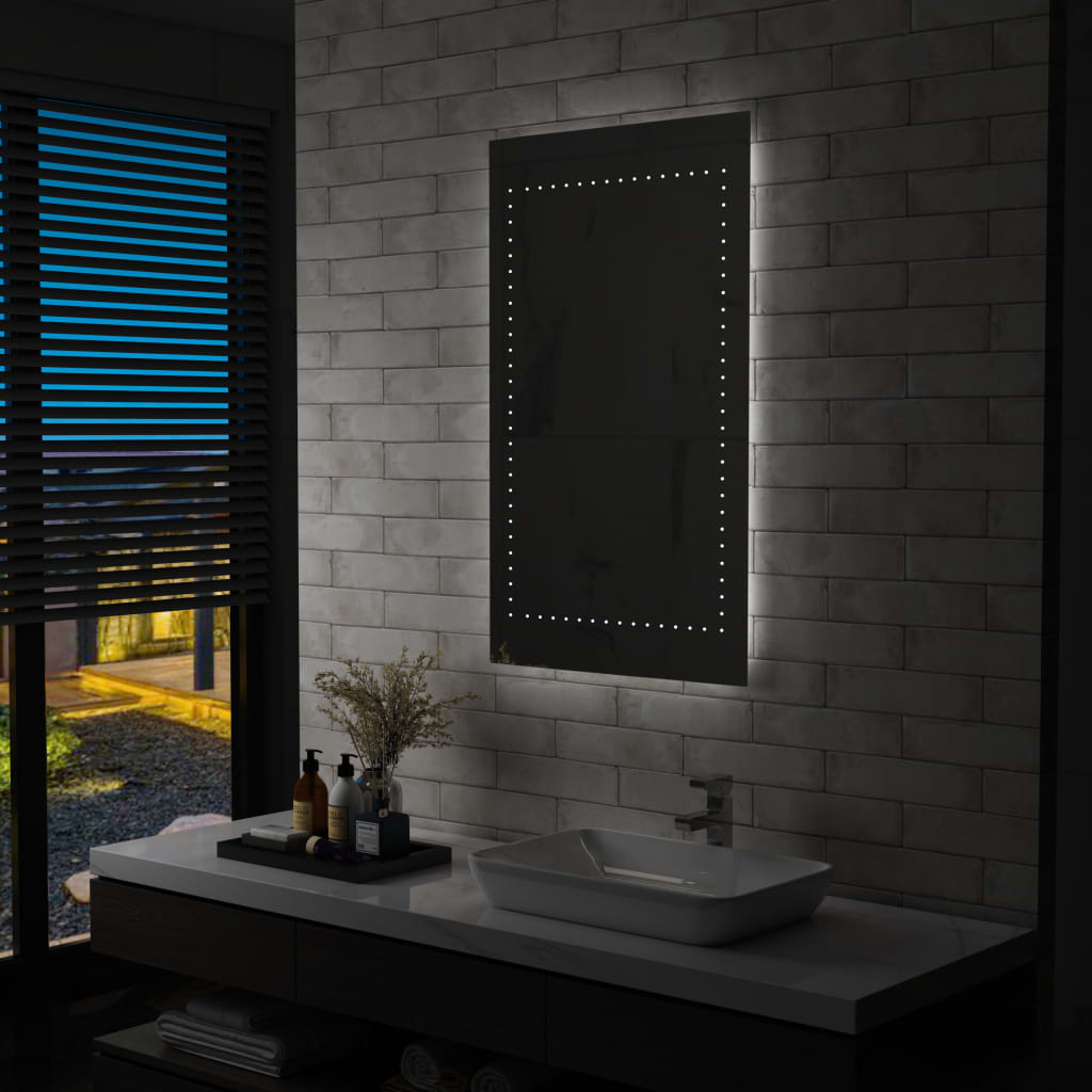 vidaXL LED стенно огледало за баня 60x100 см