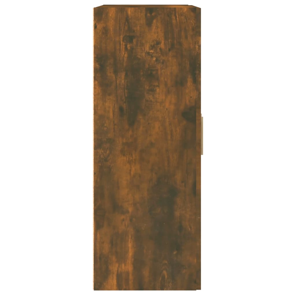 vidaXL Стенен шкаф, опушен дъб, 69,5x32,5x90 см, инженерно дърво