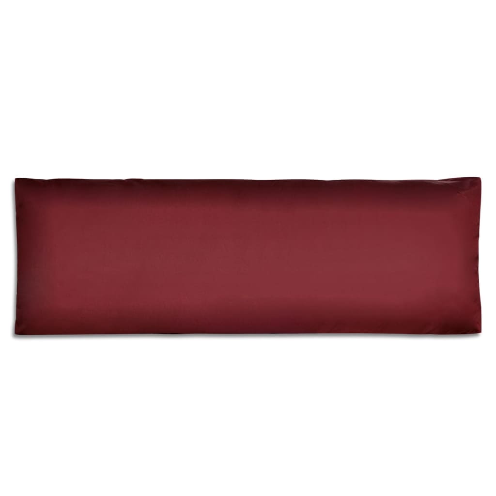 vidaXL Тапицирана възглавница за облягане, винено червена, 120x40x10см