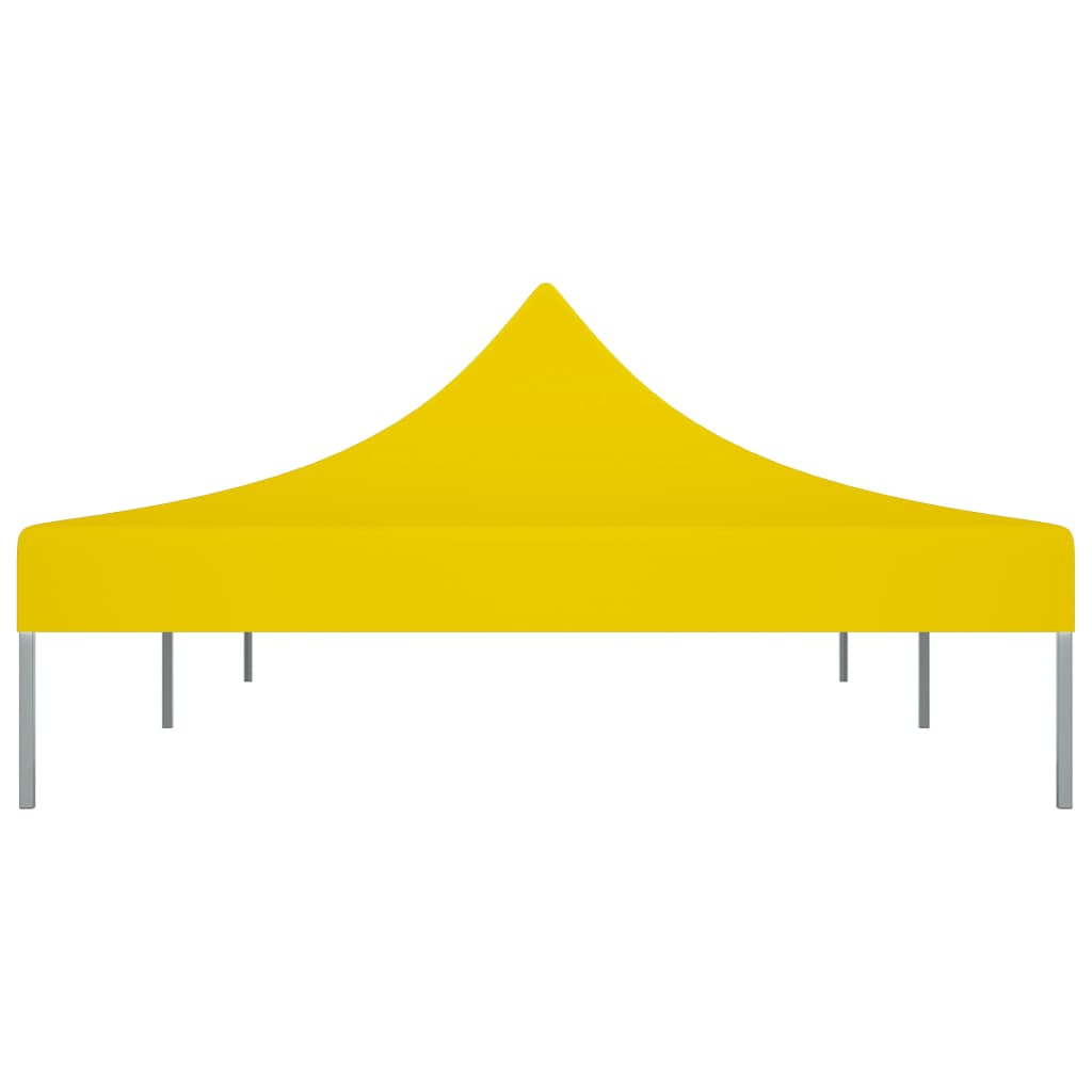 vidaXL Покривало за парти шатра, 6x3 м, жълто, 270 г/м²