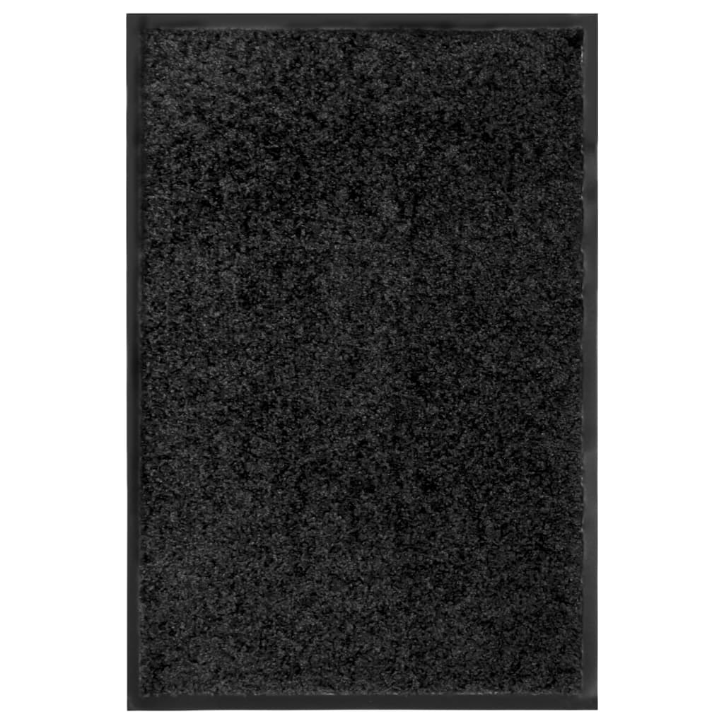 vidaXL Перима изтривалка, черна, 40x60 см