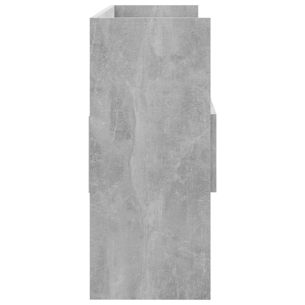 vidaXL Бюфет, бетонно сив, 105x30x70 см, ПДЧ