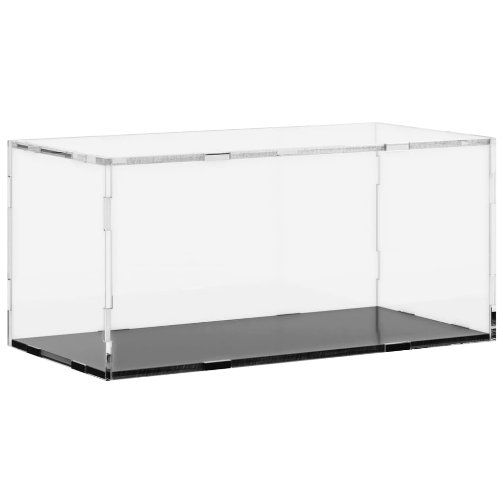 vidaXL Кутия витрина, прозрачна, 30x15x14 см, акрил