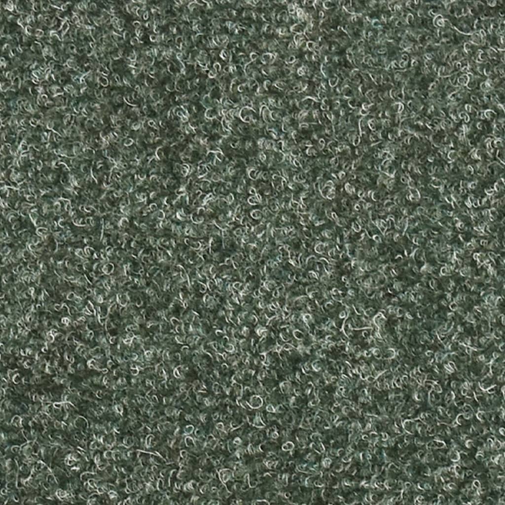 vidaXL Самозалепващи стелки за стъпала, 10 бр, зелени, 65x21x4 см