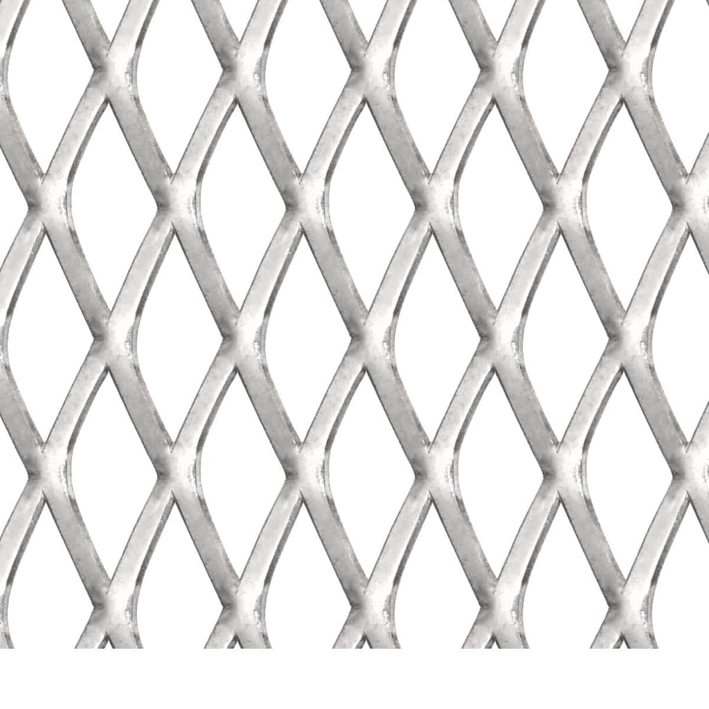 vidaXL Мрежа оградна, неръждаема стомана, 50x50 см, 45x20x4 мм