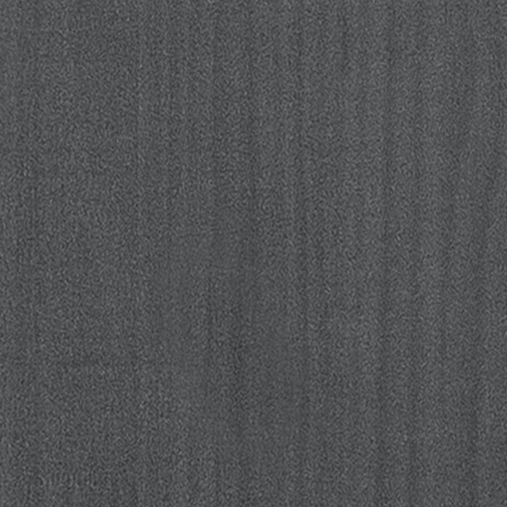 vidaXL Градински сандък, сив, 31x31x31 см, бор масив